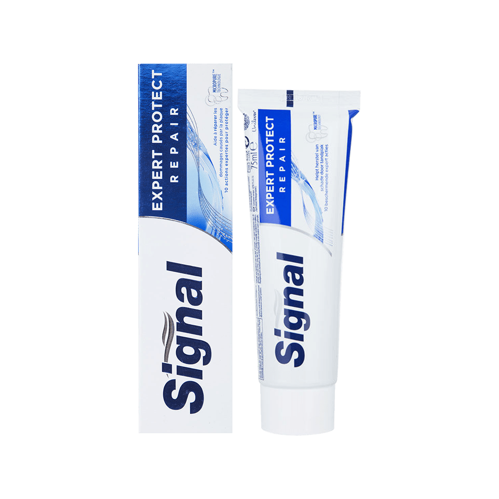 signal-expert-protect-repair-toothpaste-75-ml خمیر دندان محافظت کننده سیگنال مدل Expert Protect Repair حجم ۷۵ میلی لیتر