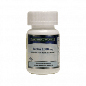 کپسول بیوتین ۱۰۰۰ میکروگرم نچرال ورلد ۳۰ عدد