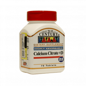 قرص کلسیم سیترات + د ۲۱ سنتری ۷۵ عدد