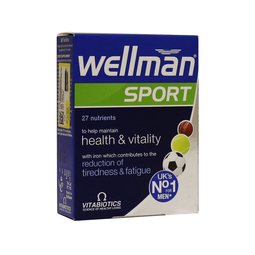 vitabiotics-wellman-sport-30-tabs قرص ول من اسپرت ویتابیوتیکس مخصوص آقایان ۳۰ عددی