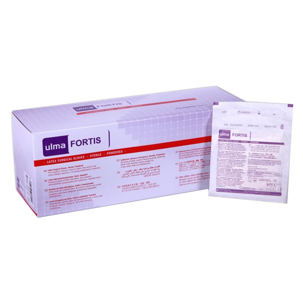 ulma-fortis-latex-surgical-gloves-no-8 دستکش جراحی کم پودر اولما فورتیس