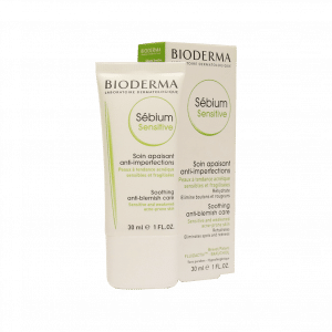 کرم ضدآکنه و ضد التهاب سبیوم سنستیو بایودرما مناسب پوست چرب ۳۰ میلی لیتر