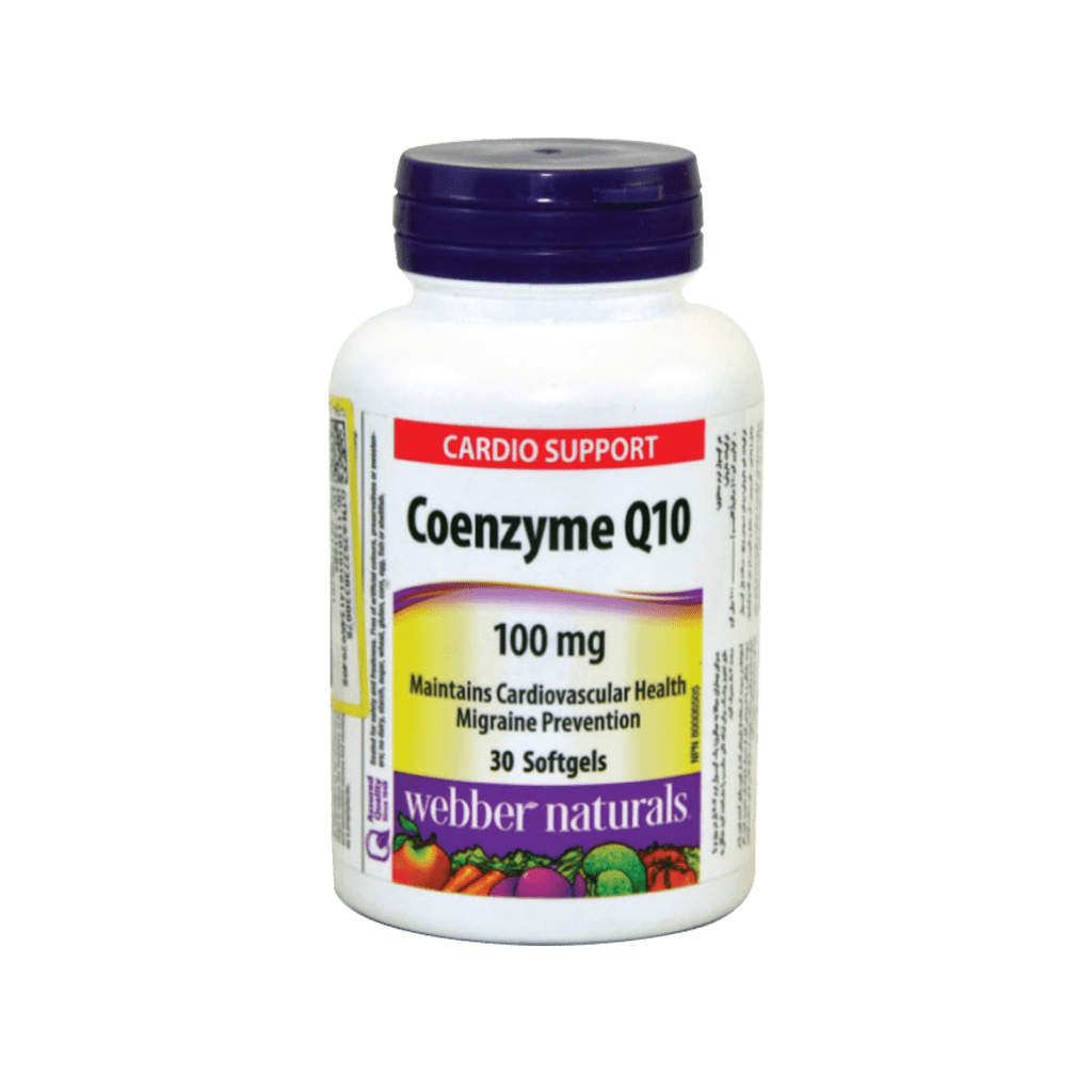 webber-naturals-co-q10-100mg-30-softgels کپسول نرم کوآنزیم کیو۱۰ وبر نچرالز