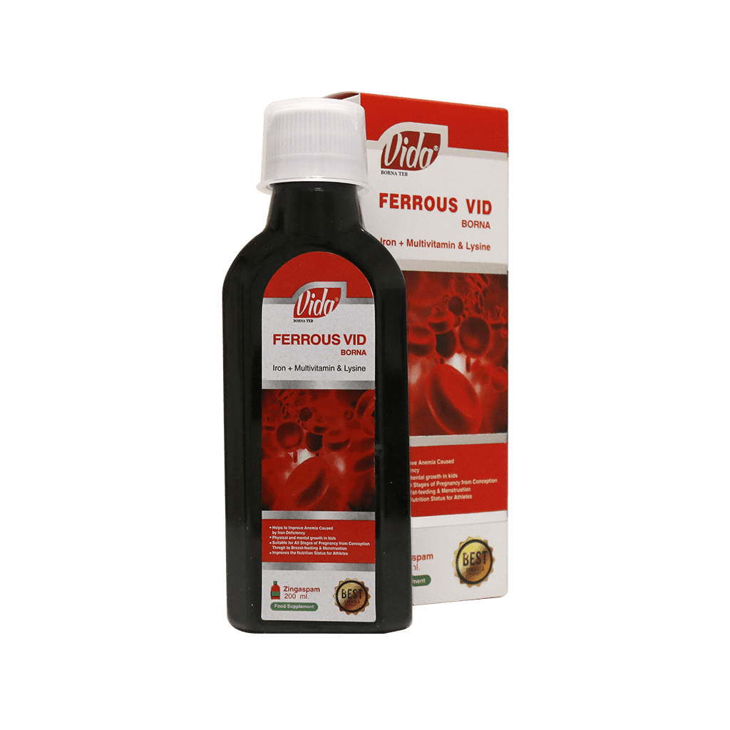 borna-frrous-vid-200-ml مکمل آهن فروس وید برنا