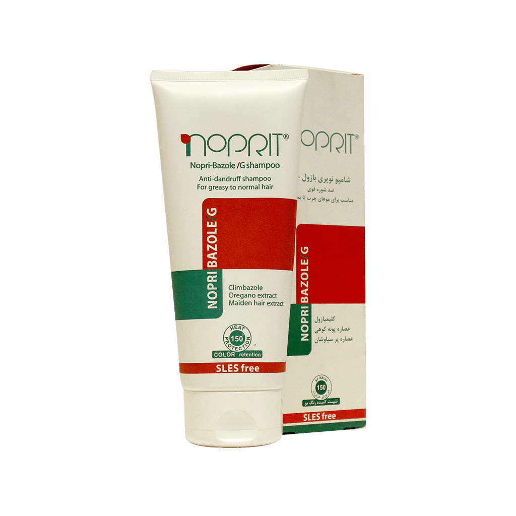 noprit-anti-dandruff-shampoo-nopri-bazole-g-200-ml شامپو ضد شوره نوپری بازول جی نوپریت مناسب موهای چرب تا معمولی ۲۰۰ میلی لیتر