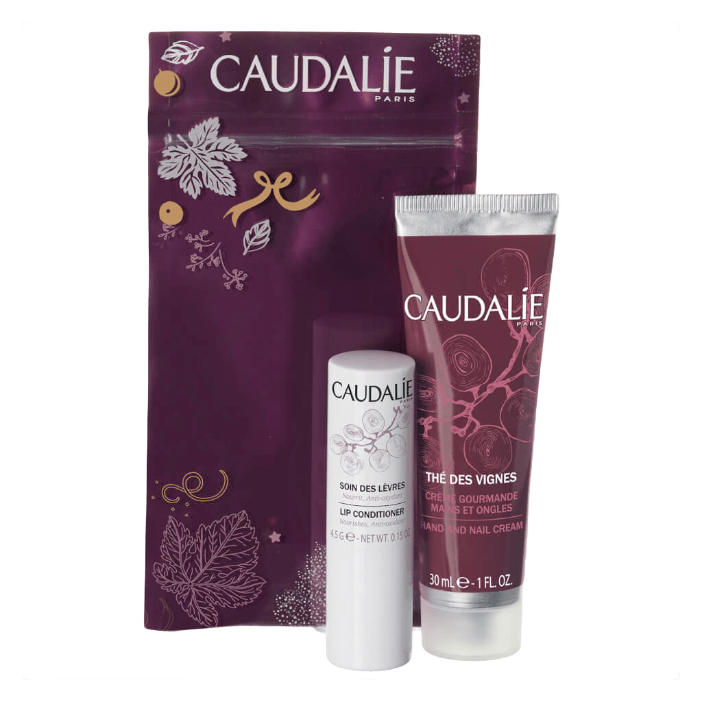 caudalie-rose-cau-2348-hand-cream-30-ml-and-lip-balm پک استثنایی کدلی مخصوص مراقبت از دست، ناخن و لب