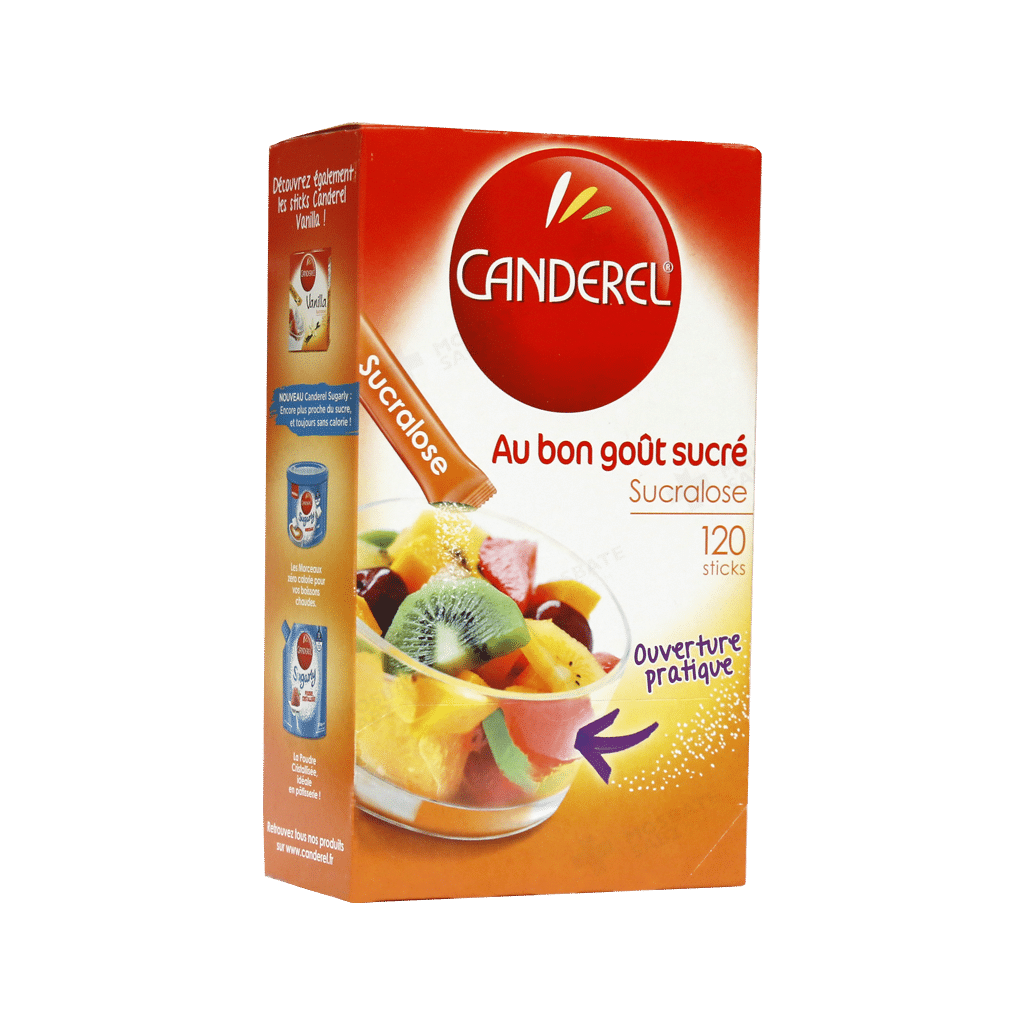 canderel-low-calorie-sweetener-based-of-sucralose-120-sticks شیرین کننده کم کالری بر پایه سوکرالوز کاندرل