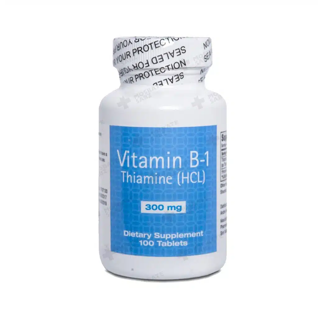 Pharmatech-Vitamin-B1-300-mg-100-Tabs.jpg.webp قرص ویتامین B1 300 میلی گرم فارماتک 100 عدد