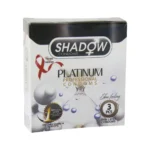 کاندوم تاخیری و خاردار شادو مدل Platinum بسته 3 عددی