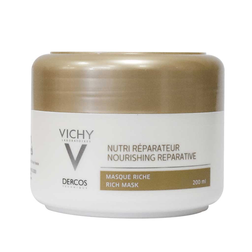 Vichy-Nourishing-Reparative-Mask- ماسک مو ویشی تقویت کننده و ترمیم کننده موهای خشک و آسیب دیده