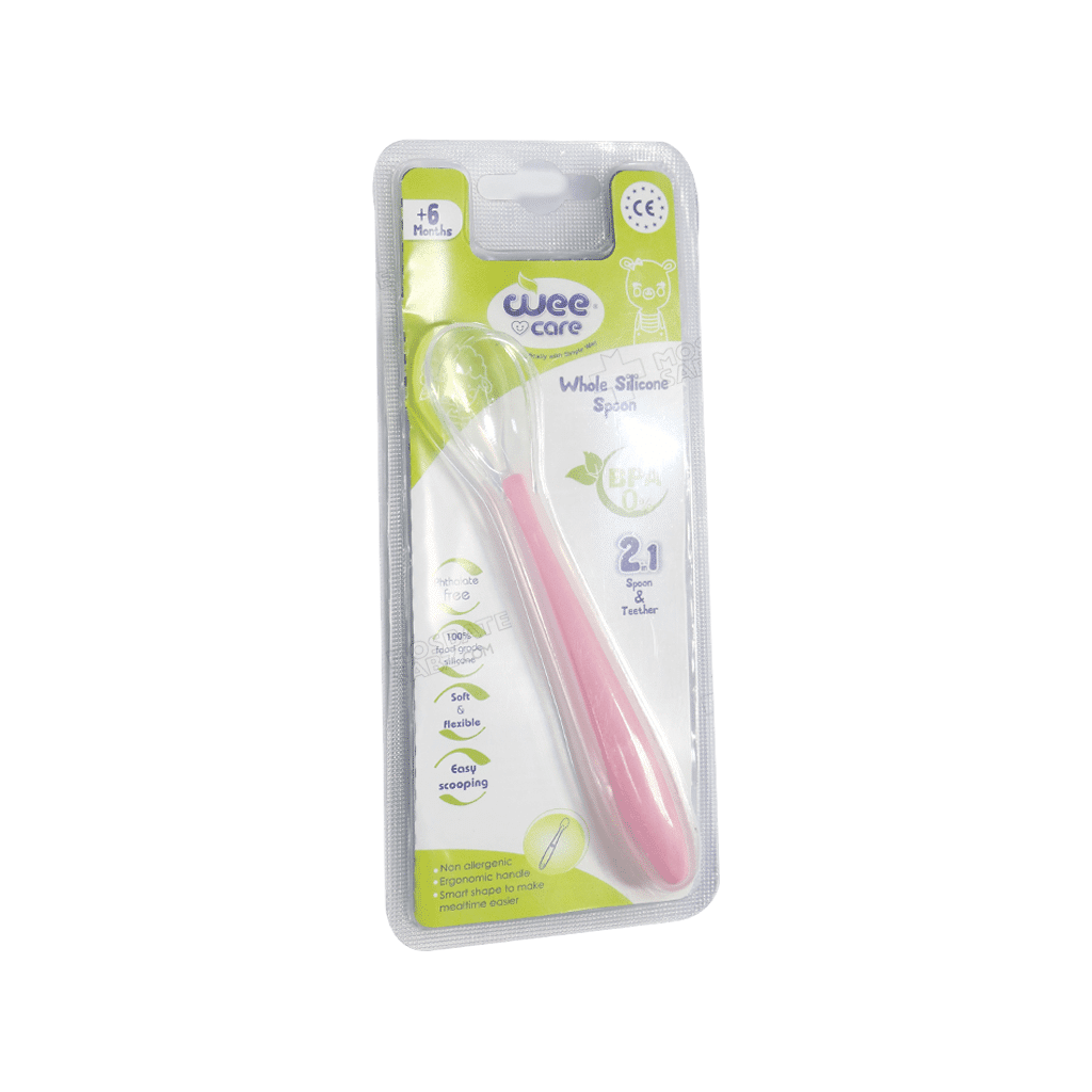 weecare-silicone-spoon-code-u203 قاشق تمام سیلیکونی وی کر کد U203