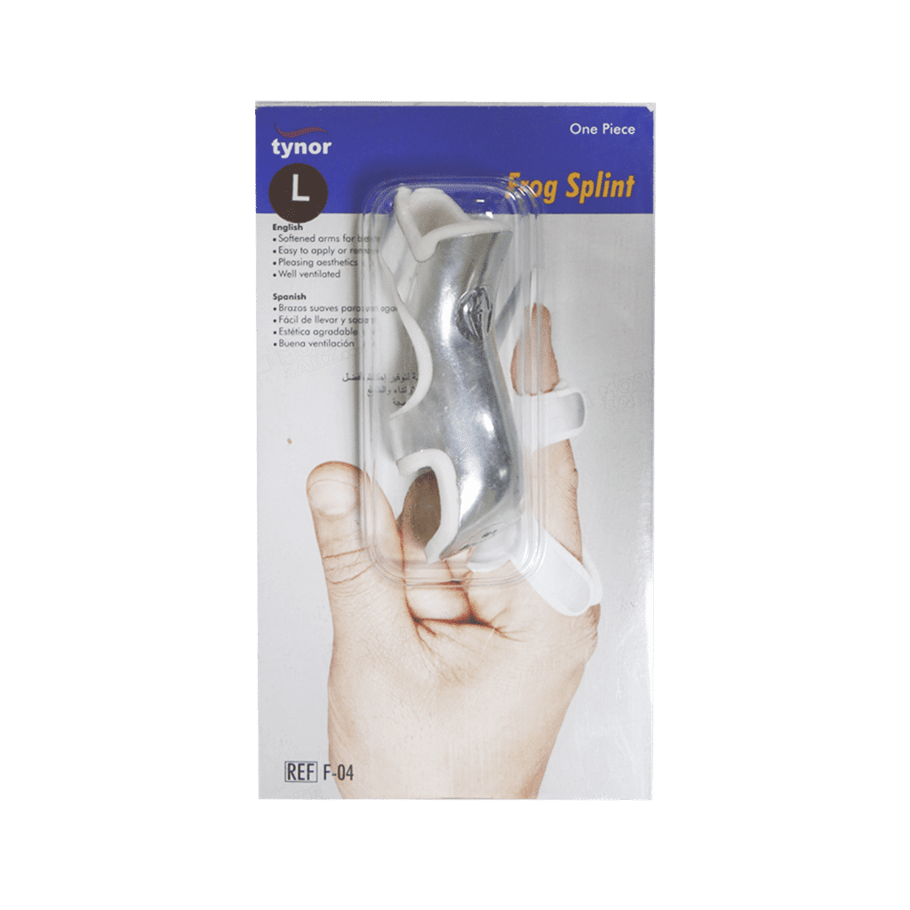 tynor-frog-splint-f-04 آتل انگشت فرم دار تینور کد F-04