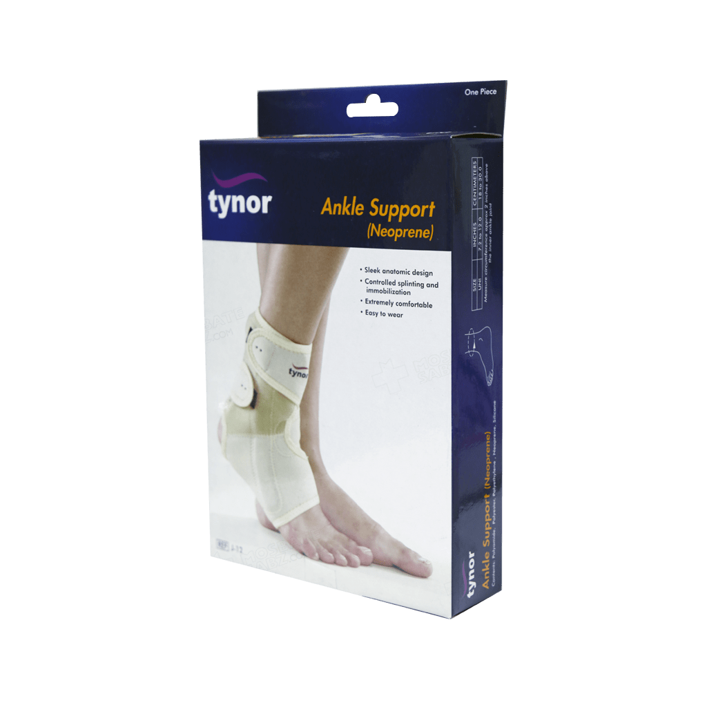 tynor-ankle-support-j-12 قوزک بند فنردار نئوپرنی کد J-12
