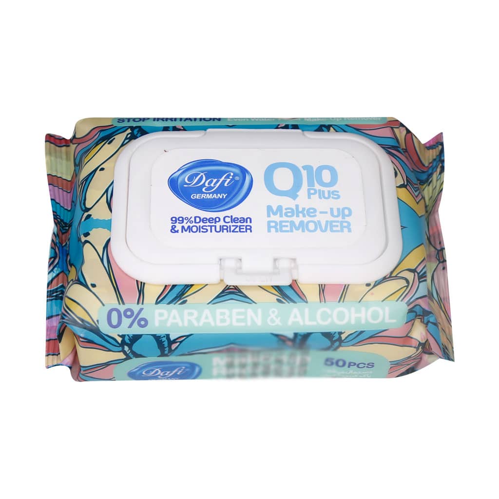 Dafi-Q10-plus-Make-Up-Remover-Wet پاک کننده آرایش چشم و صورت دافی