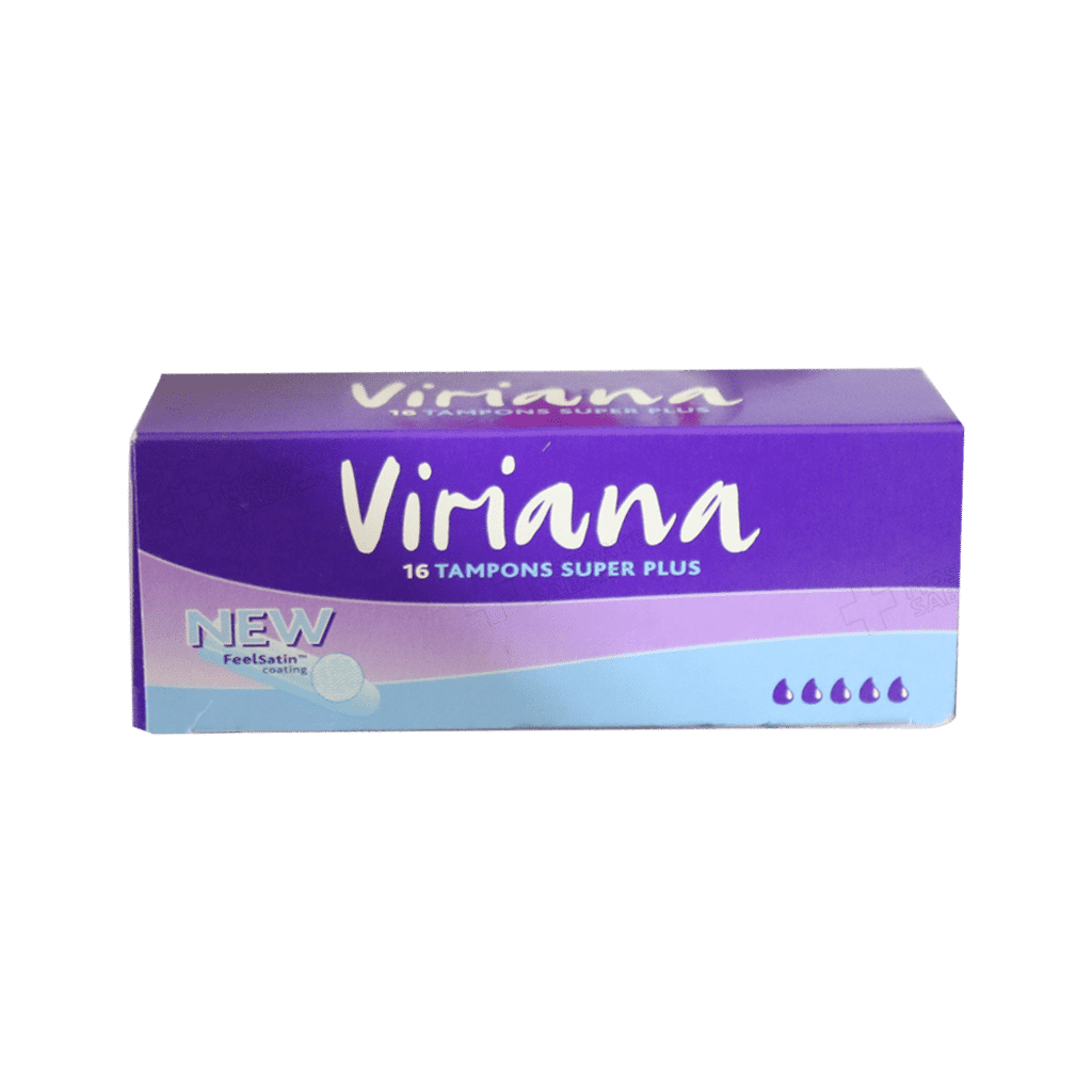 viriana-tampons-super-plus تامپون بهداشتی ویریانا بسته 16 عددی