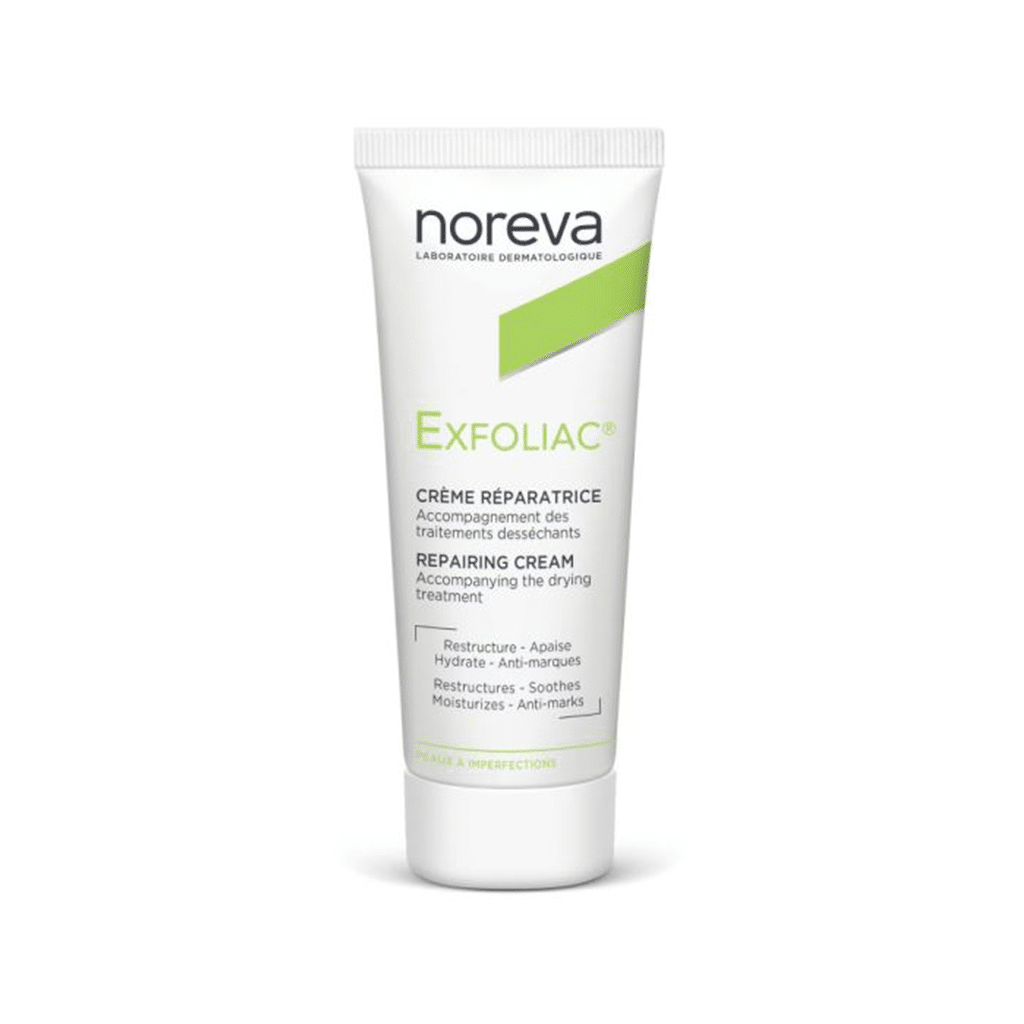 noreva-exfoliac-reconstructive-cream-40-ml کرم مرطوب کننده قوی اکسفولیاک نوروا 40 میلی لیتر