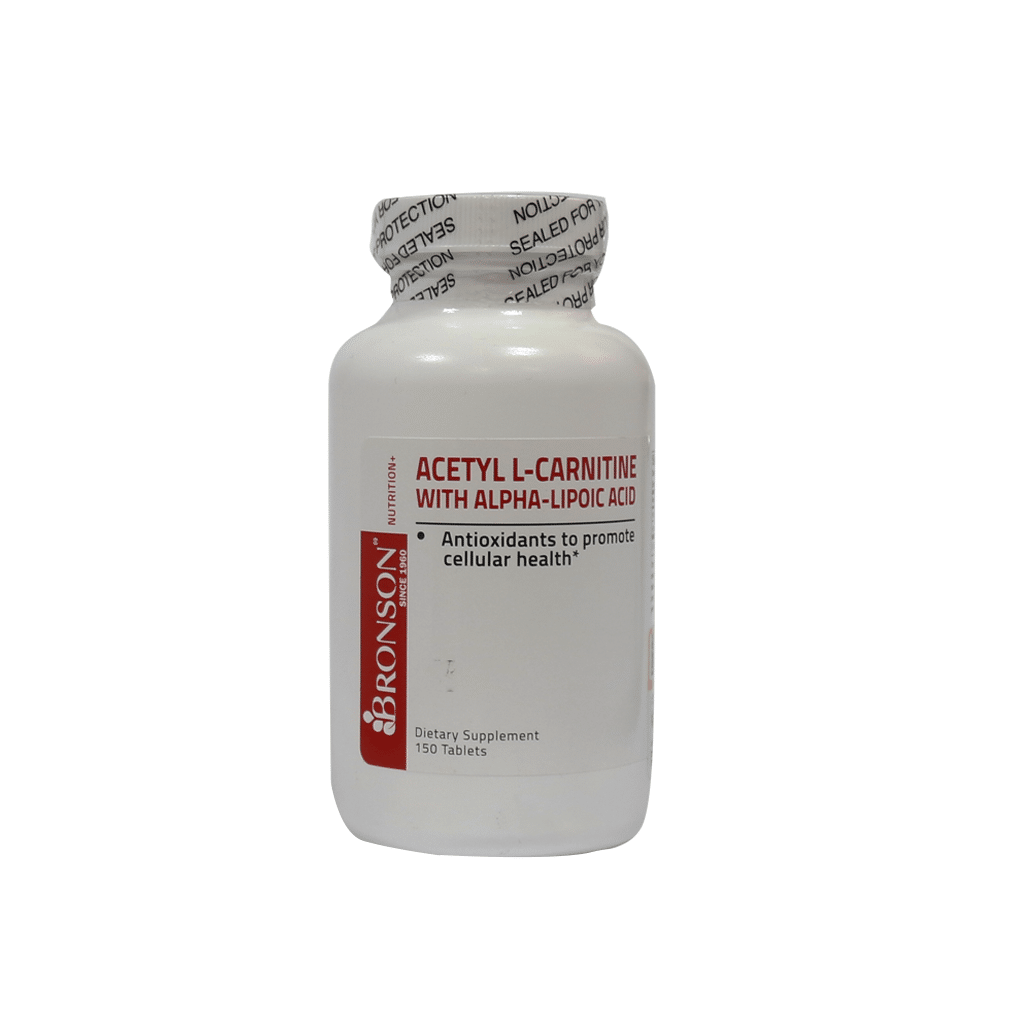 bronson-acetyl-l-carnitine-150-tabs قرص استیل ال کارنیتین با آلفا لیپوئیک اسید برونسون 150 عدد