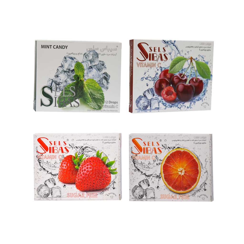 sibas-sels-cold-candy-%db%b1%db%b2-drops آبنبات سرد سیباس سلس حاوی اکالیپتوس و ویتامین ث 12 عددی