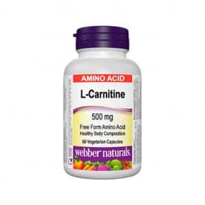 کپسول ال کارنیتین ۵۰۰ میلی گرم وبر نچرالز ۶۰ عدد