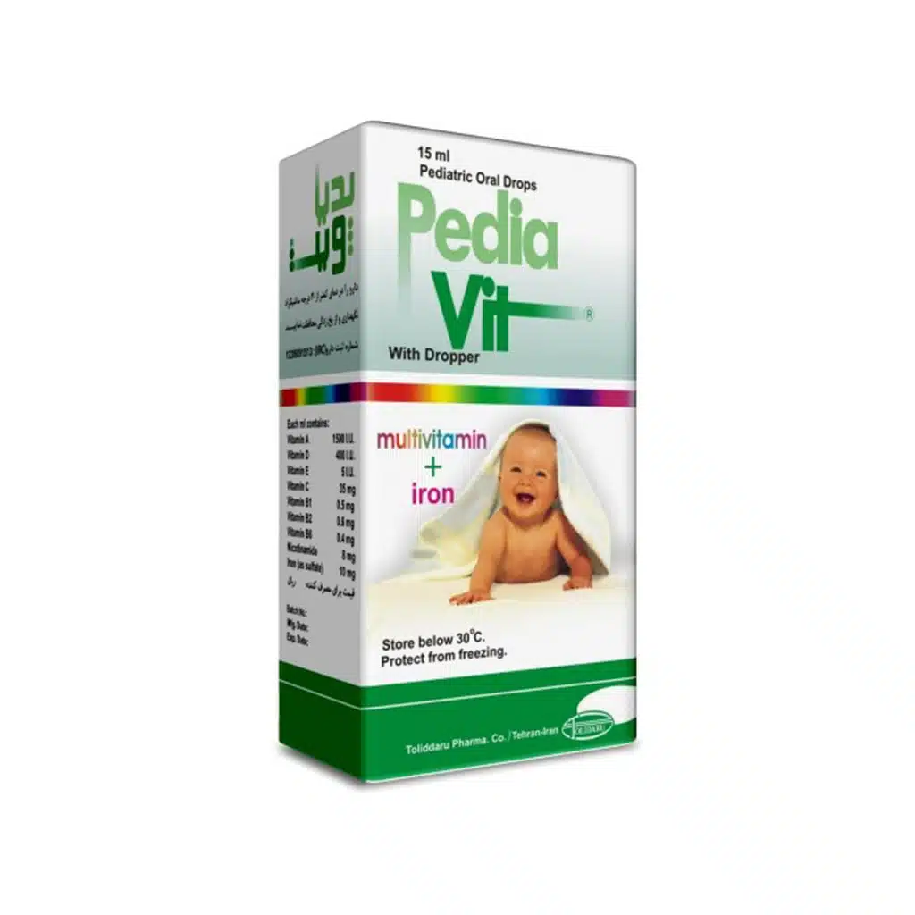 312-6822.jpg.webp قطره مولتی ویتامین + آهن پدیا ویت تولید دارو 15 میلی لیتر