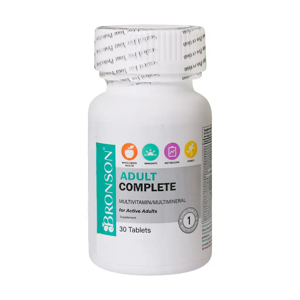 Bronson-Adult-Complete-30-Tabs.jpg.webp قرص ادالت کامپلیت مولتی ویتامین برونسون ۳۰ عدد