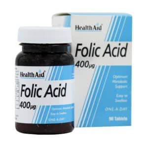 قرص فولیک اسید ۴۰۰ میکروگرم هلث اید