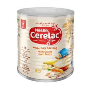 سرلاک چند غله چند میوه به همراه شیر نستله