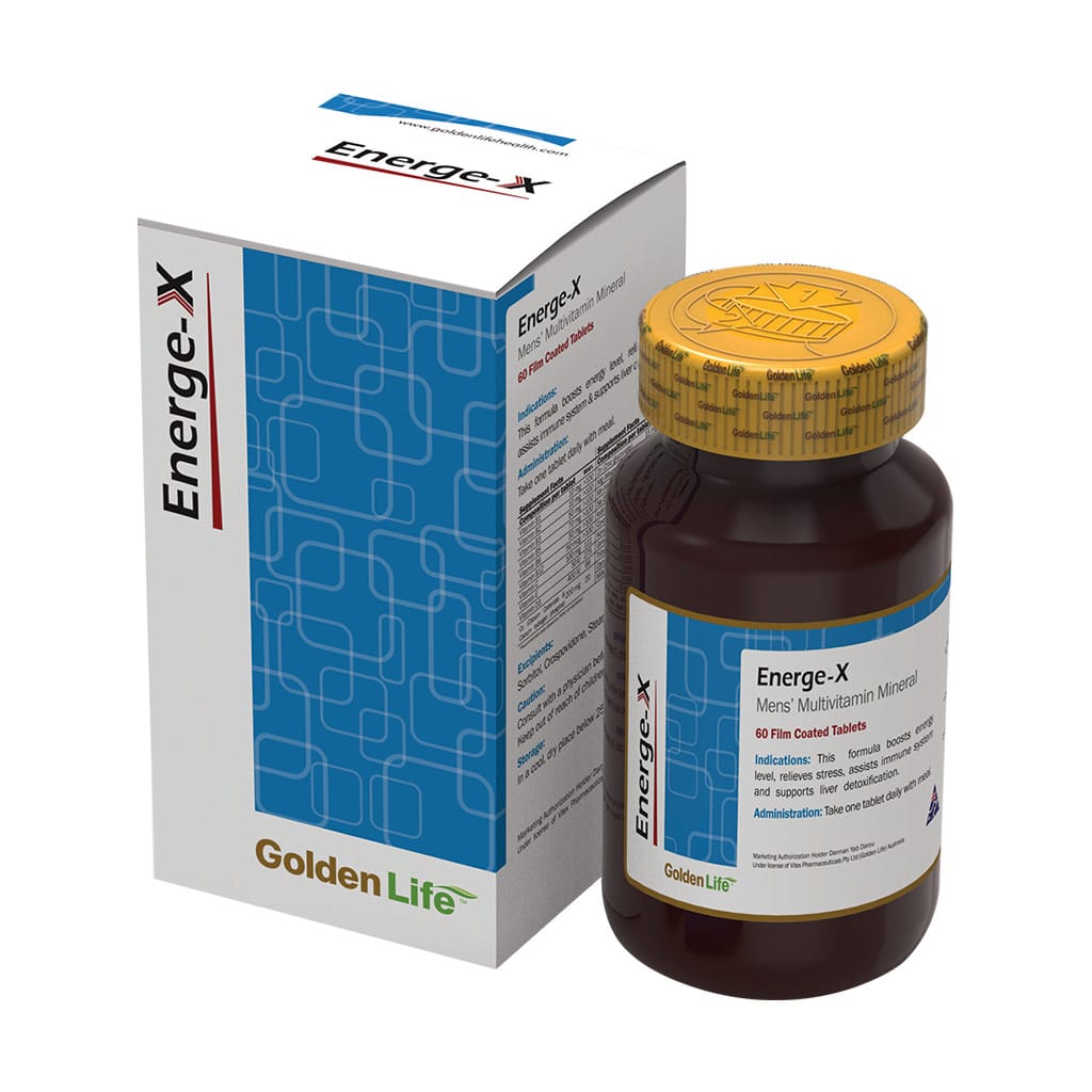 Golden-Life-Energe-X-60-Tabs قرص انرژکس گلدن لایف