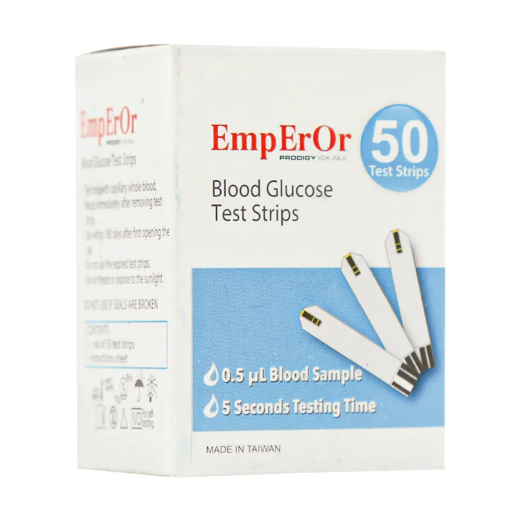 Emperor Blood Glucose 50 Test Strip قیمت نوار تست قند خون امپرور