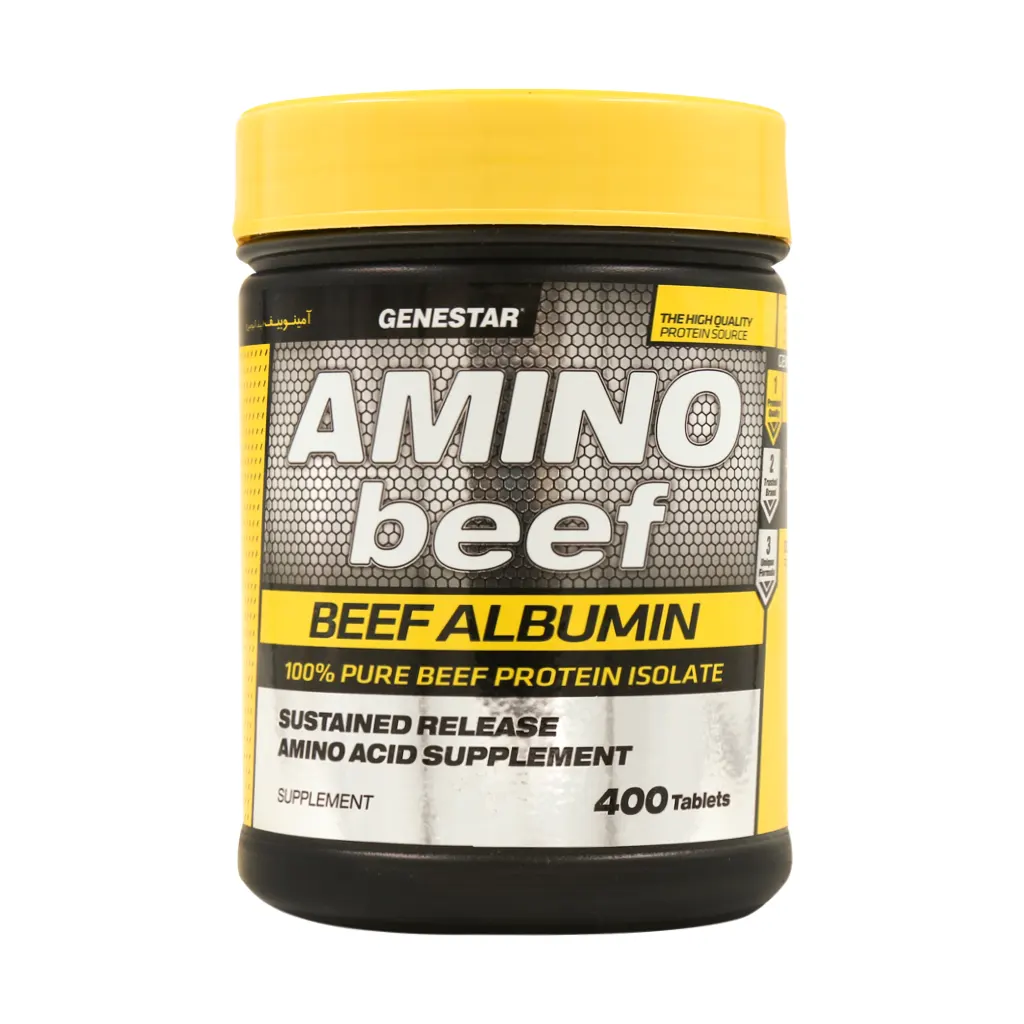 Genestar Amino Beef 400 Tabs قیمت قرص آمینو بیف ژن استار