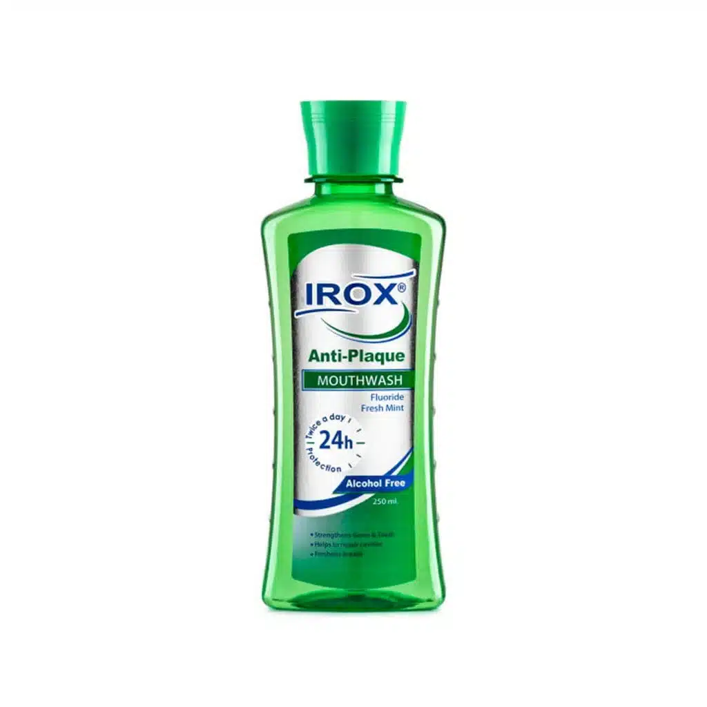 Irox-Anti-Plaque-Mouth-Wash-250-ml.jpg.webp دهانشویه آنتی پلاک ایروکس 250 میلی لیتر