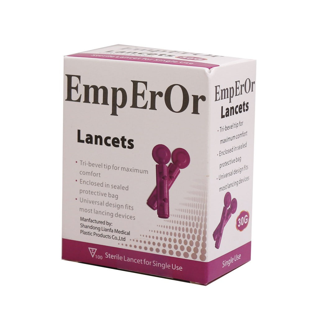 emperor-blood-glucose-lancet-30-g-pack-of-100 سوزن تست قند خون امپرور 100 عدد