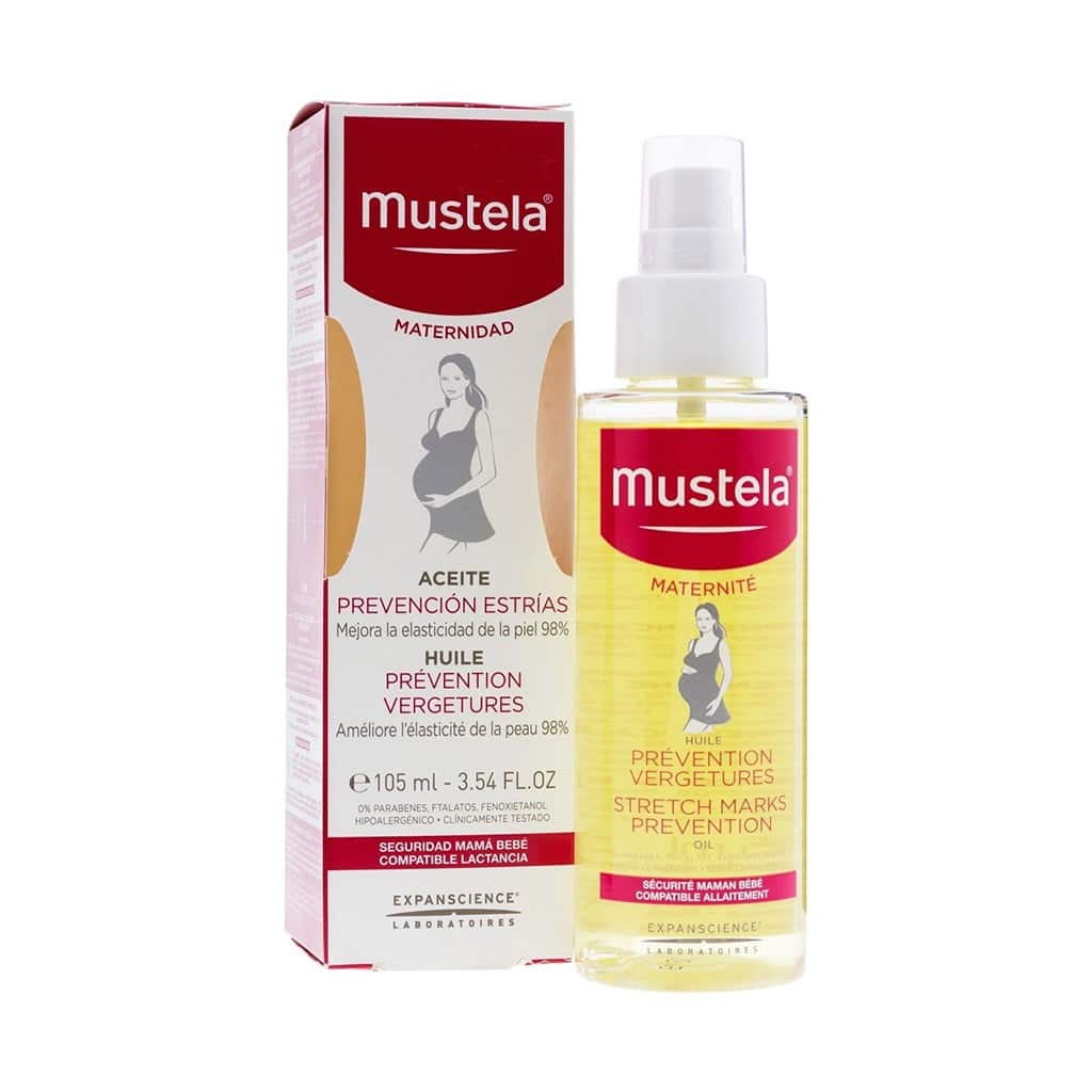 mustela-stretch-marks-prevention-oil-105-ml روغن ضد ترک پوست موستلا 105 میلی لیتر