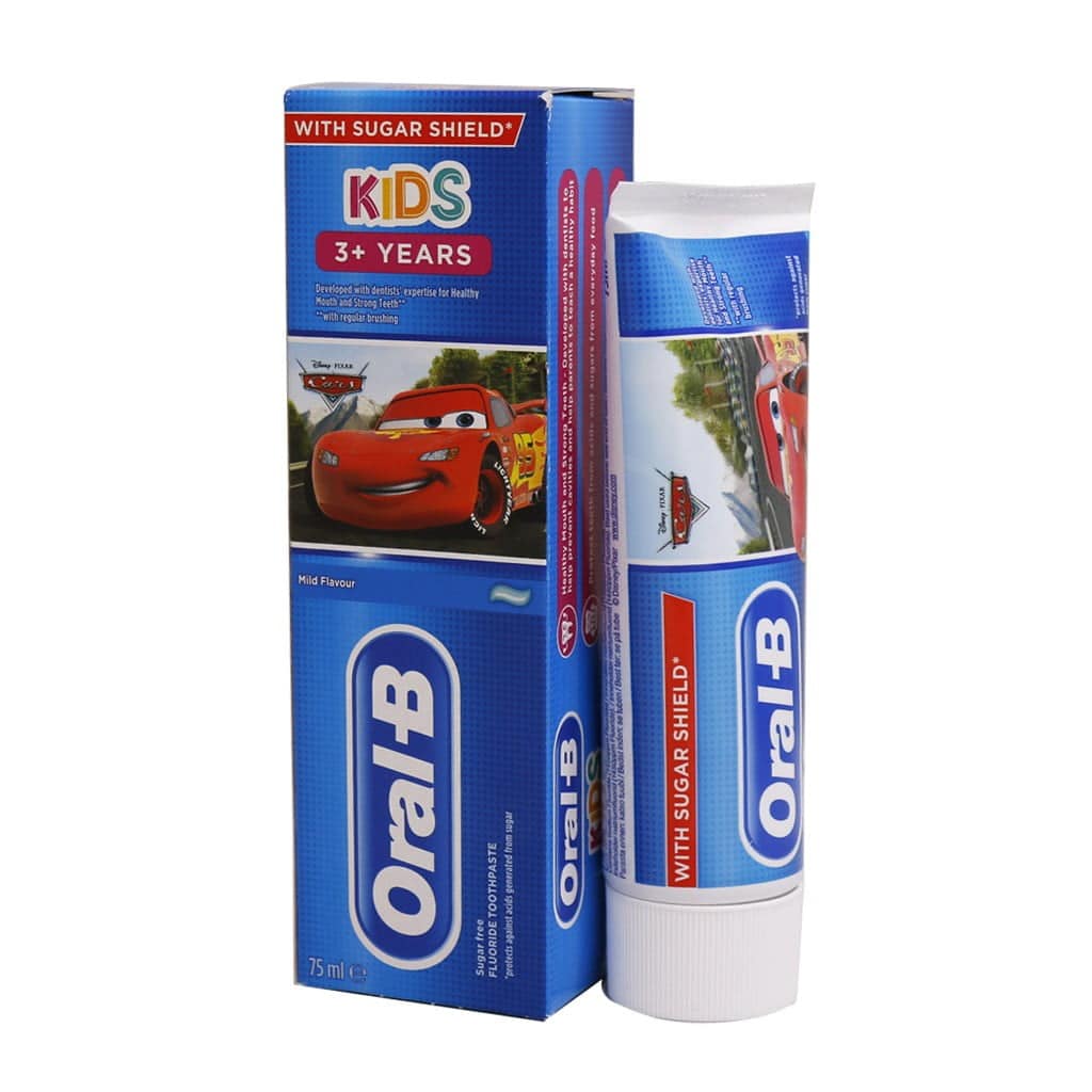 oral-b-junior-plus3-years-cars-toothpaste-75-ml خمیر دندان کودک اورال بی سری Junior +3 Years مدل Cars حجم 75 میلی لیتر
