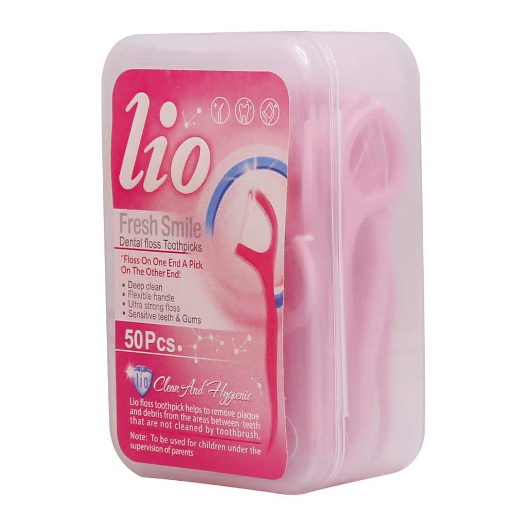 Lio Fresh Smile Dental Fioss Toothpicks 50 Pcs خلال دندان کمانی لیو