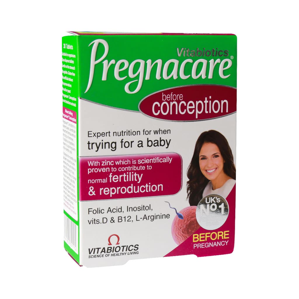 Vitabiotics-Pregnacare-Conception-30-Tabs قرص پرگناکر کانسپشن ویتابیوتیکس