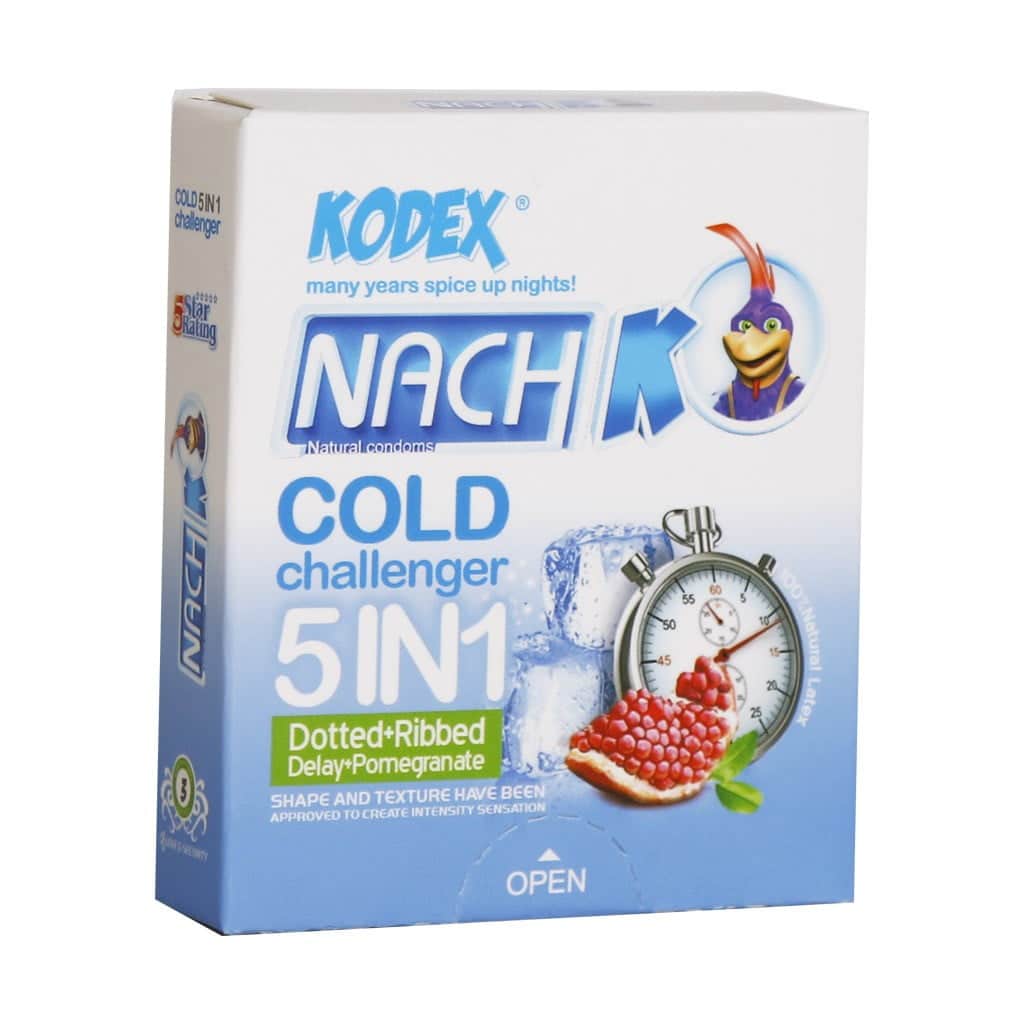 128-7778 کاندوم 5 کاره ناچ کدکس مدل کلد چلنجر 3 عدد