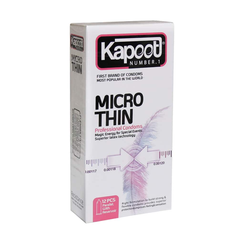 Kapoot-Ultra-Thin-Condoms-12-Pcs کاندوم کاپوت مدل Micro Thin