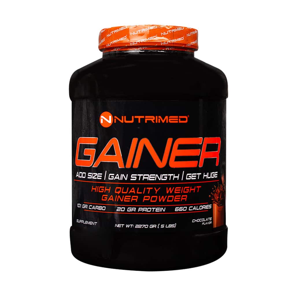 Nutrimed-Gainer-powder-۲۲۷۰-g-choco پودر گینر نوتریمد