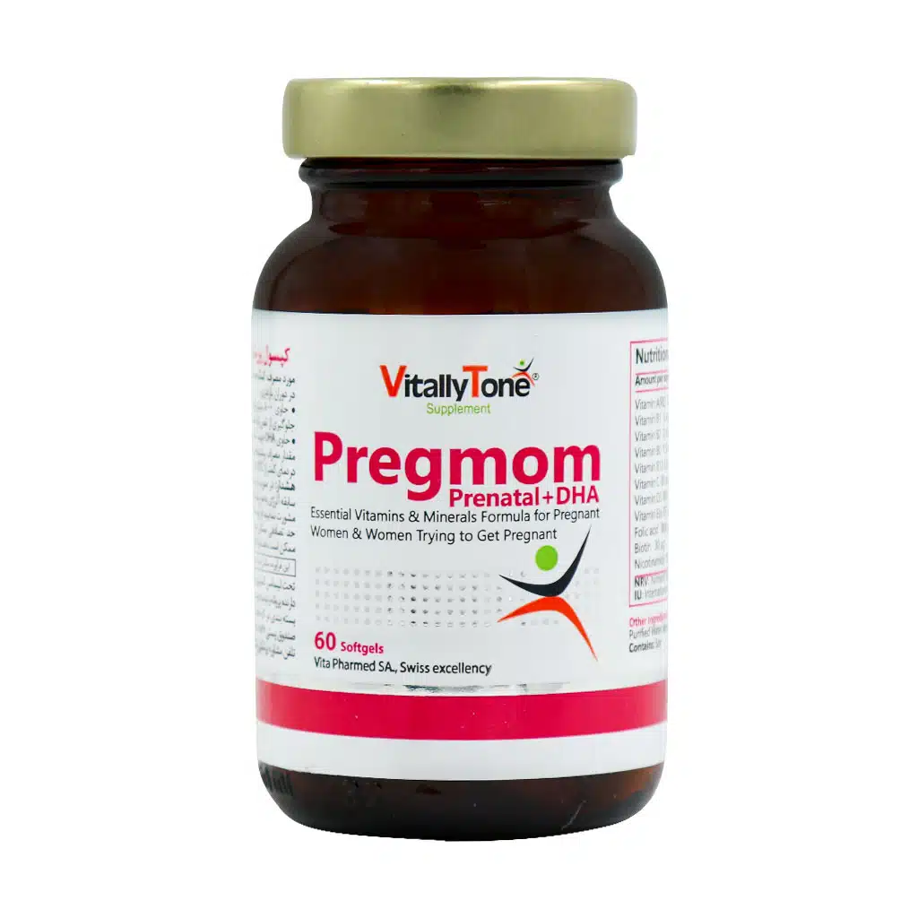 Vitally-Tone-Pregmom-60-Softgel.jpg.webp سافت ژل پرگمام ویتالی تون 60 عدد