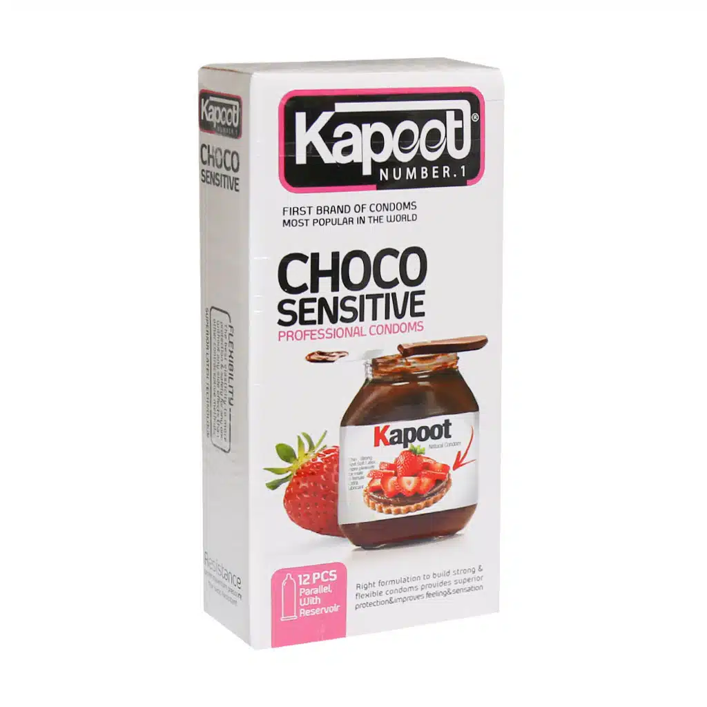 kapoot-choco-sensitive.jpg.webp کاندوم ضد حساسیت نوتلا کاپوت 12 عدد