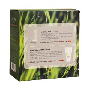 پک کرم ترمیم کننده دست و استیک لب آدرما حاوی شیر جو دوسر
