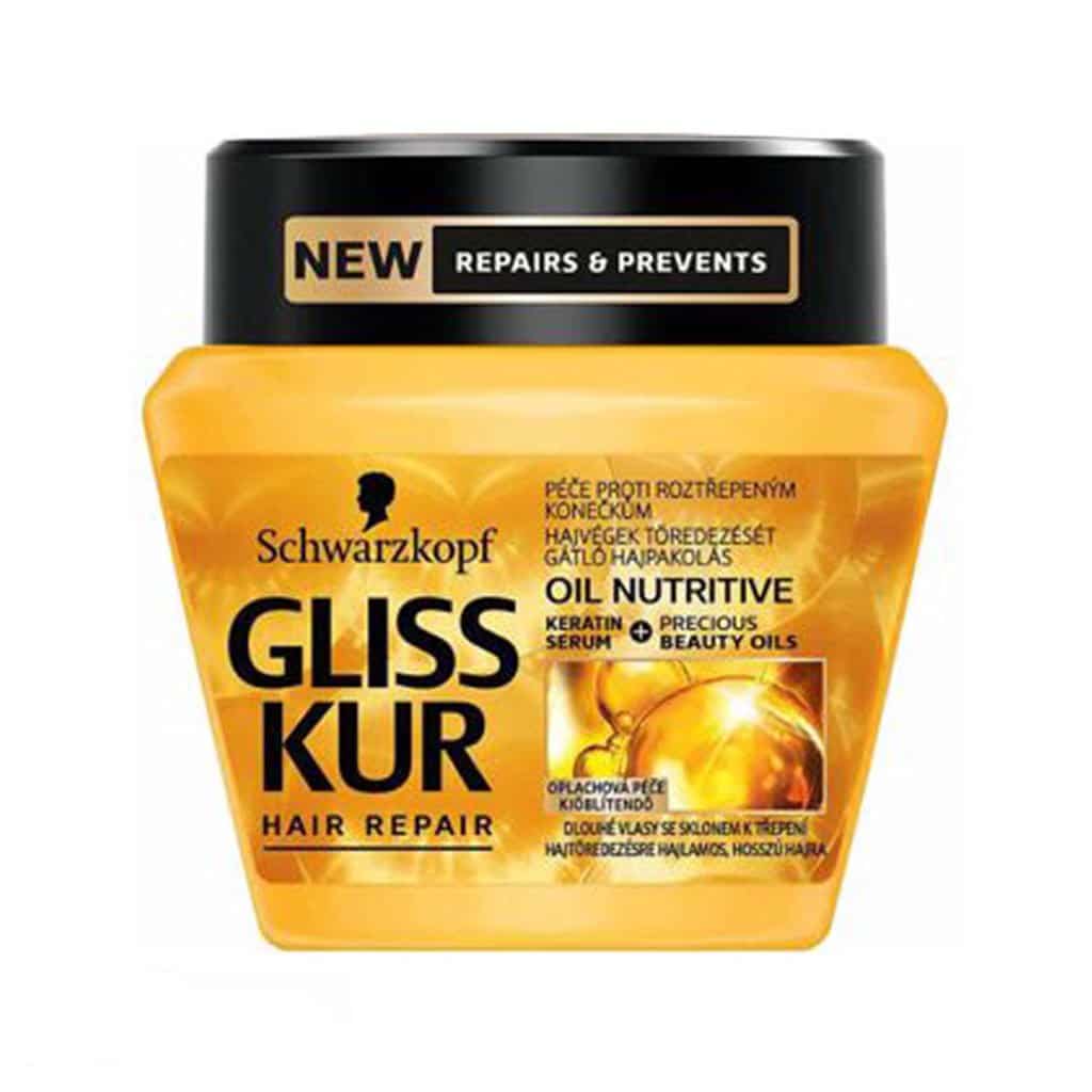 ماسک مو ترمیم کننده و مغذی مو گلیس مدل Oil Nutritive حجم 300 میلی لیتر ماسک مو ترمیم کننده و مغذی مو گلیس مدل Oil Nutritive حجم 300 میلی لیتر