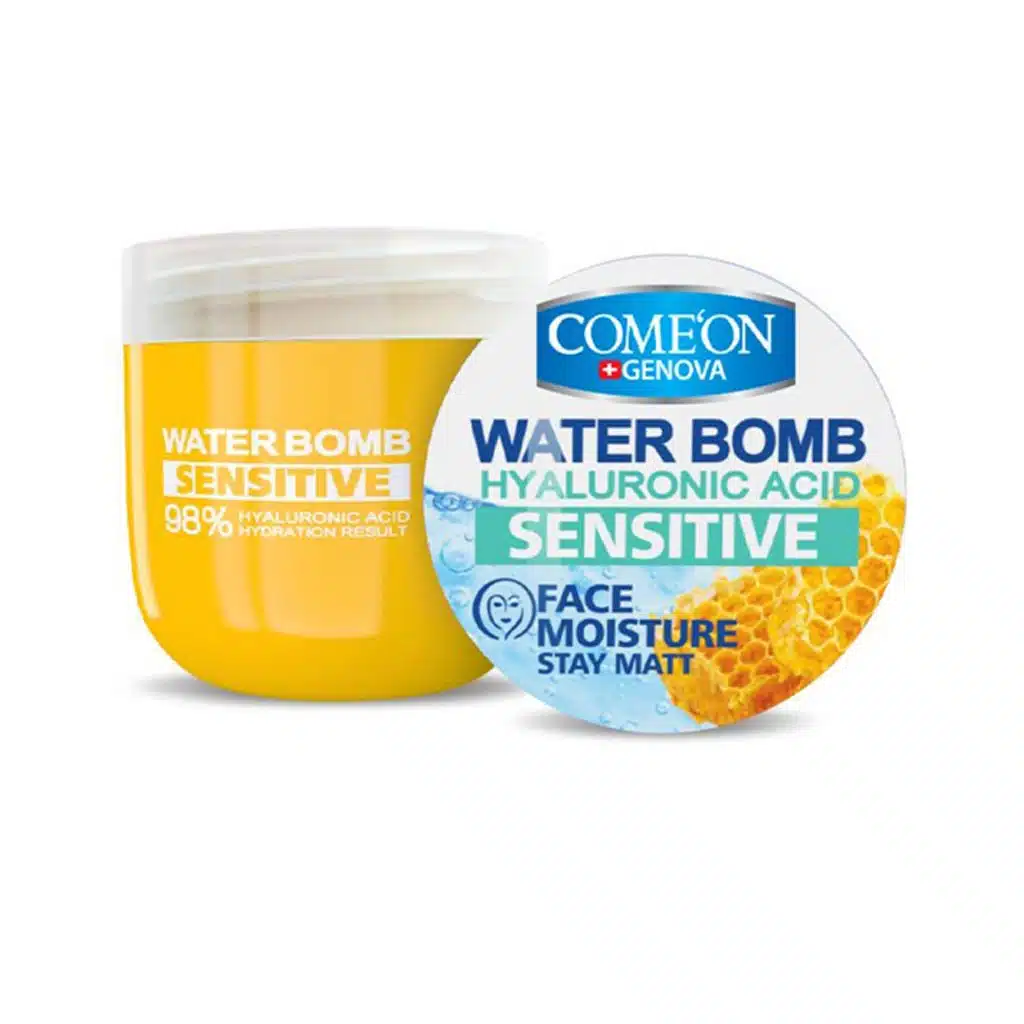 Comeon-Face-Moisture-Water-Bomb-With-Hyaluronic-Acid-Honey-For-Sensitive-Skin.jpg.webp واتر بمب حاوی عسل و هیالورونیک اسید کامان 200 میلی لیتر