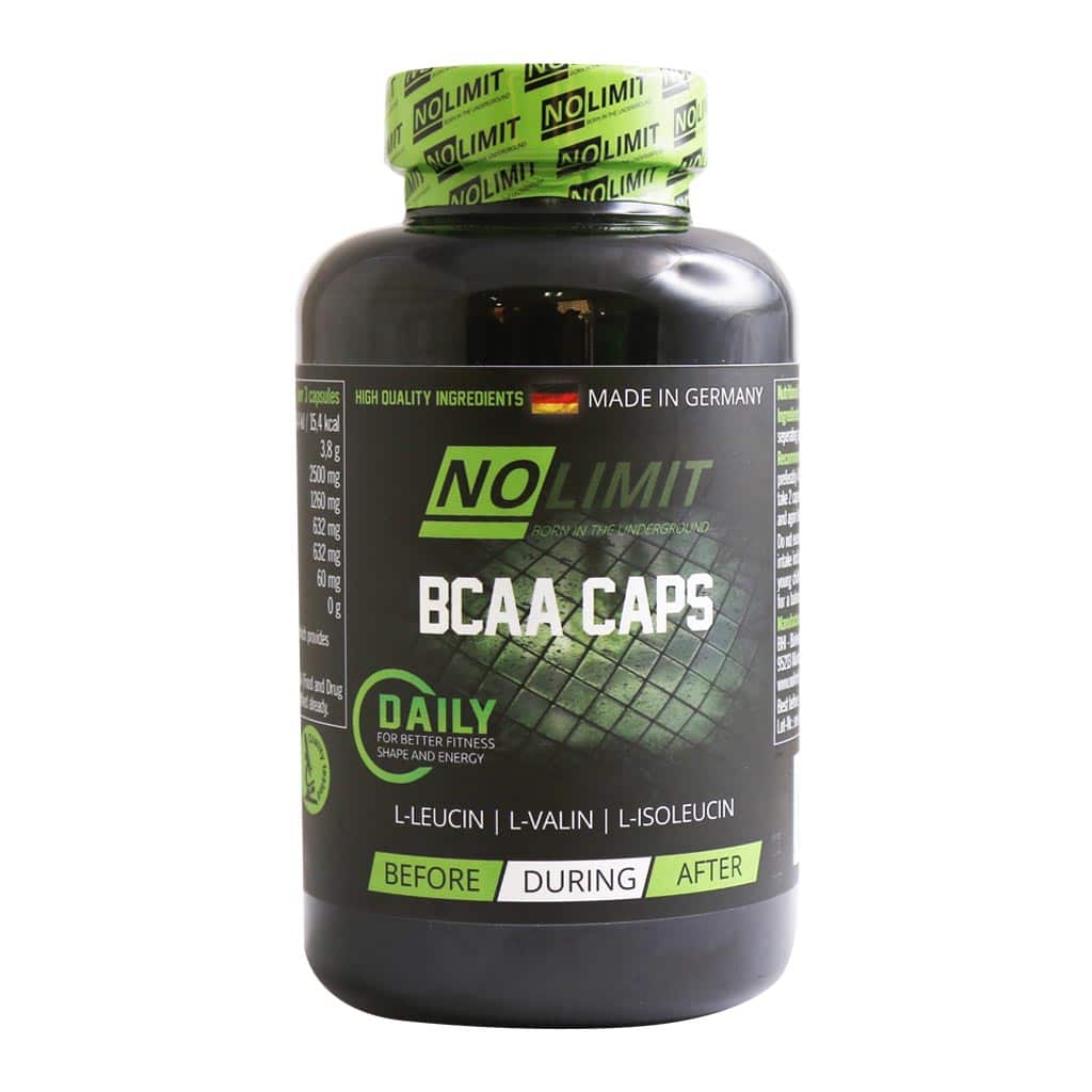 NOLIMIT BCAA 180 Caps کپسول بی سی ای ای نولیمیت 180 عدد