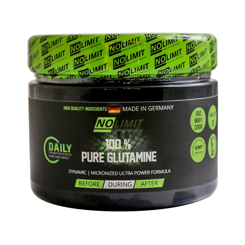 Nolimit 100% Pure Glutamine 250 g پودر پیور گلوتامین 100 درصد نولیمیت