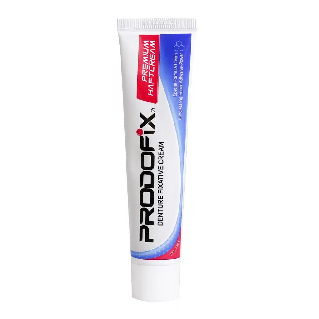Prodofix-Denture-Fixative-Cream-40-g.jpg.webp چسب دندان مصنوعی پرودوفیکس 40 گرم