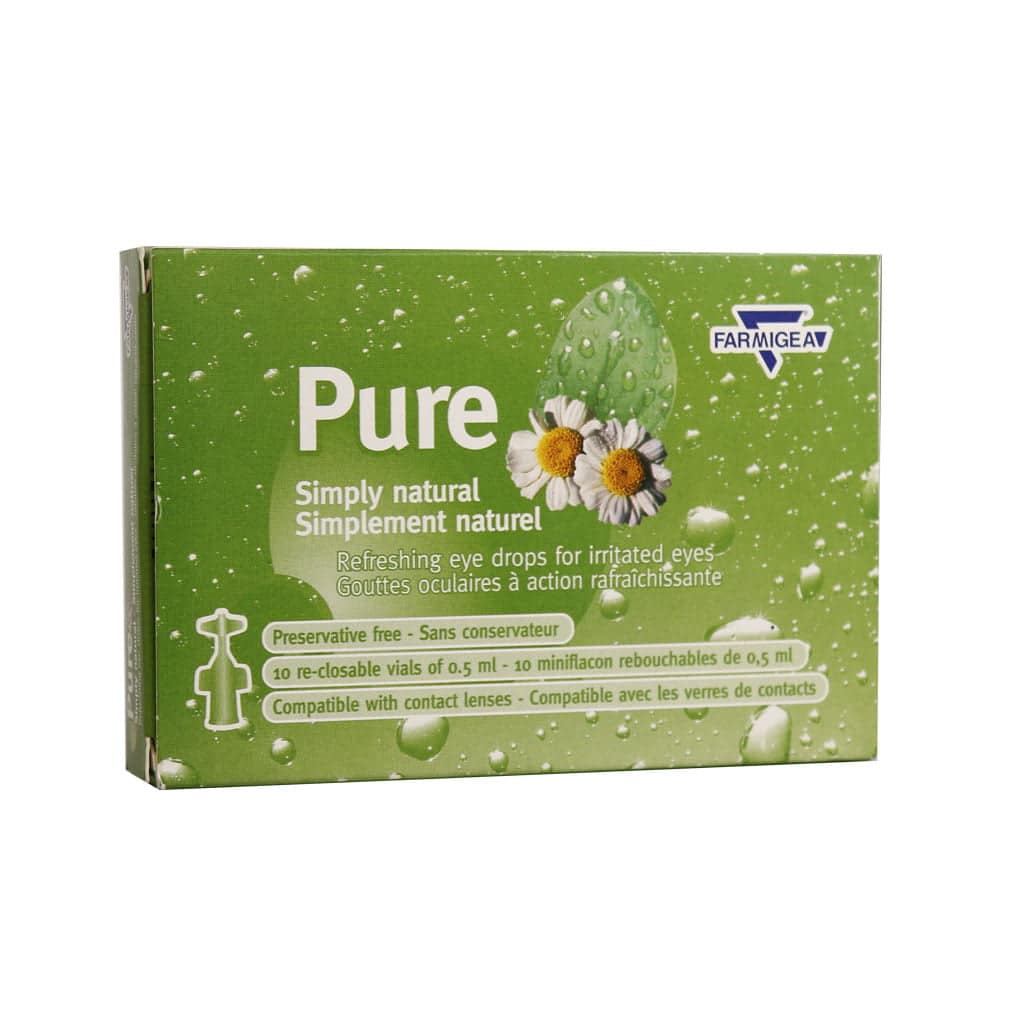 Pure natural Single Dose Drop 10 pcs قطره چشمی گیاهی تک دوز پیور