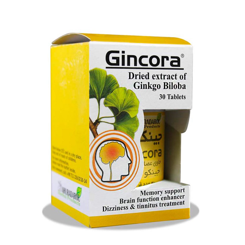 1222 قرص جینکورا اهورا دارو 30 عدد