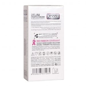 کاندوم تاخیری میوه ای کاپوت مدل Delay Fruity Cream تعداد 12 عدد